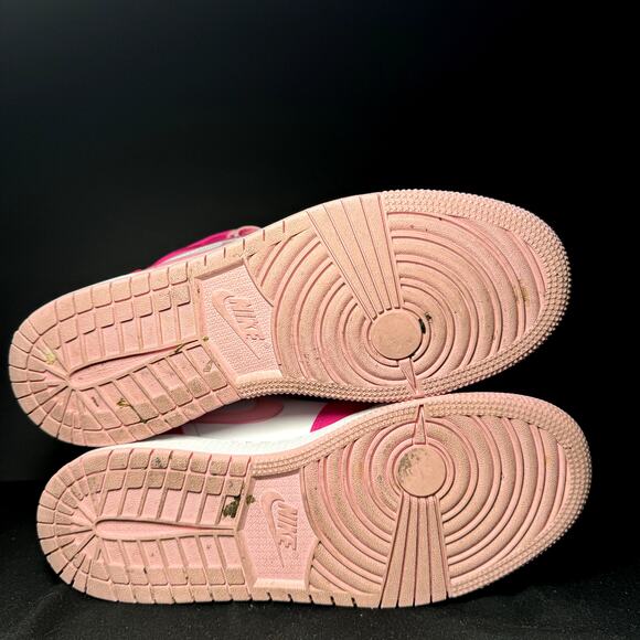 Size 7 - Nike Air Jordan 1 Mid GS Fierce Pink Men's Shoes - Picture 6 of 8